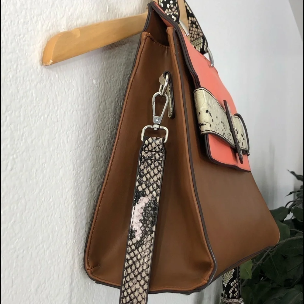 NWT Christian Lacroix Snake Skin Satchel